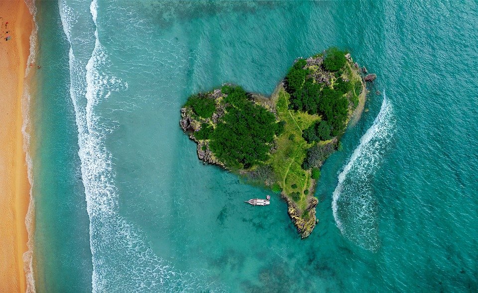 Grøn hjerte-ø  